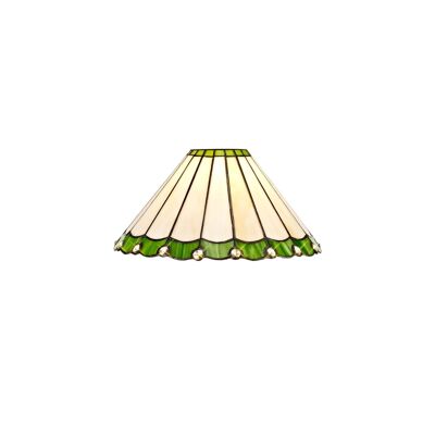 Neus Tiffany 30cm Non-Electric Shade, Green/Cream/Crystal / VL08474