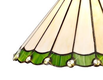 Neus Tiffany abat-jour non électrique 30 cm, vert/crème/cristal / VL08474 2