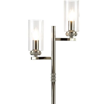 Nina Tischlampe, 2 x E14, Nickel poliert / VL08588