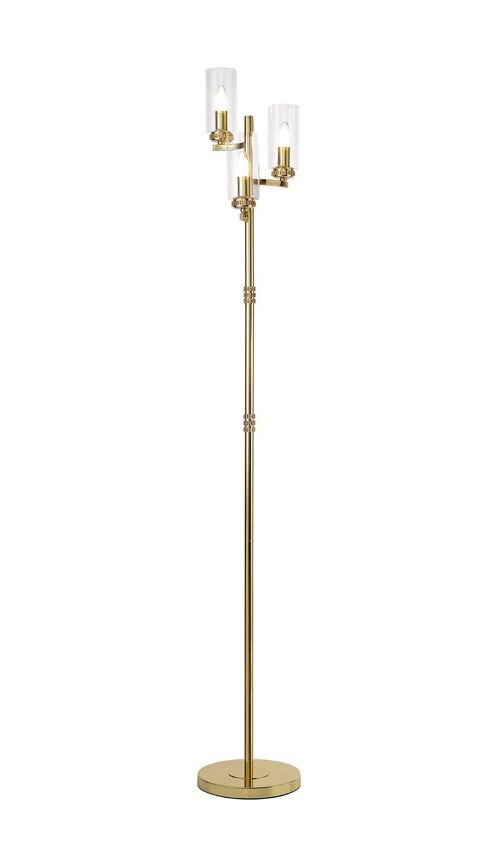 Nina Floor Lamp, 3 x E14, Polished Gold / VL08591