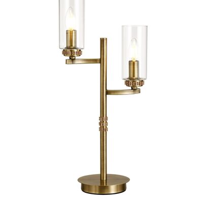 Nina Table Lamp, 2 x E14, Antique Brass / VL08592