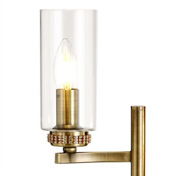 Lampe de table Nina, 2 x E14, laiton antique / VL08592 2