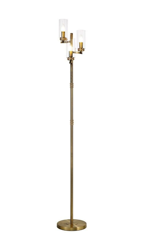 Nina Floor Lamp, 3 x E14, Antique Brass / VL08593