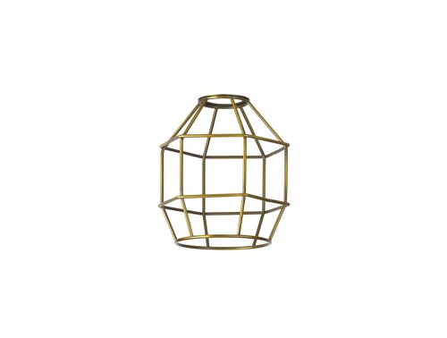 Anya Hexagon 14cm Wire Cage Shade, Gilt Bronze / VL09222