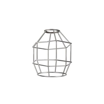 Paralume a gabbia metallica Anya Hexagon da 14 cm, cromato / VL09224