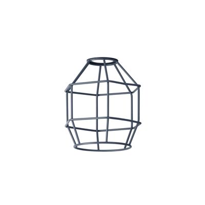 Anya Hexagon 14 cm Drahtkäfigschirm, Schiefergrau / VL09227