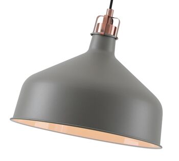 Suspension Morgana Medium, 1 x E27, Gris Sable/Cuivre/Blanc / VL08251 2