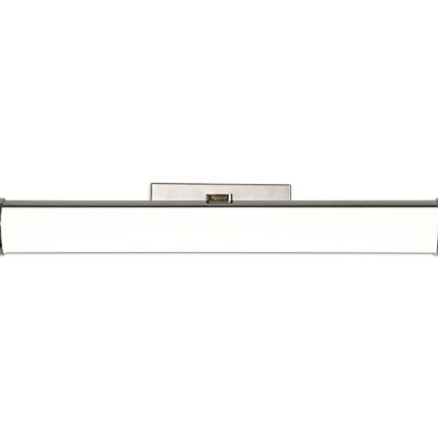 Lampada da parete Lowell sopra lo specchio, 1 x 12W LED, 4000K, 795lm, IP44, cromo lucido, 3 anni di garanzia / VL08259
