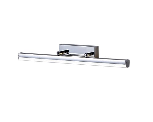 Meridian Wall Lamp Medium Adjustable, 1 x 12W LED, 4000K, 1192lm, IP44, Polished Chrome, 3yrs Warranty / VL08261