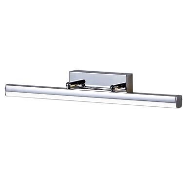 Lámpara de pared Meridian grande orientable, 1 LED de 18 W, 4000 K, 1784 lm, IP44, cromo pulido, 3 años de garantía / VL08262