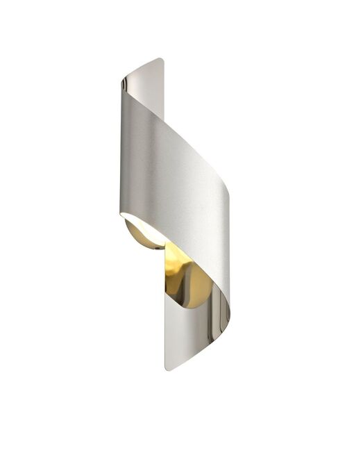 Gracie Wall Lamp Small, 1 x 8W LED, 3000K, 640lm, Silver/Polished Chrome, 3yrs Warranty / VL08265