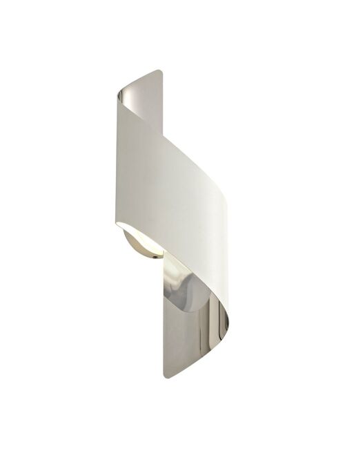 Gracie Wall Lamp Small, 1 x 8W LED, 3000K, 640lm, White/Polished Chrome, 3yrs Warranty / VL08266