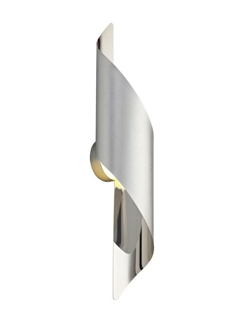 Gracie Wall Lamp Large, 1 x 8W LED, 3000K, 640lm, Silver/Polished Chrome, 3yrs Warranty / VL08268