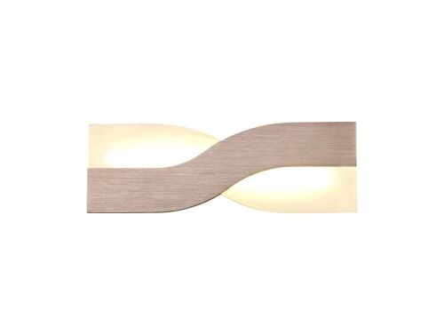 Ava Wall Lamp, 1 x 8W LED, 3000K, 640lm, Brushed Brown/Frosted White, 3yrs Warranty / VL08274