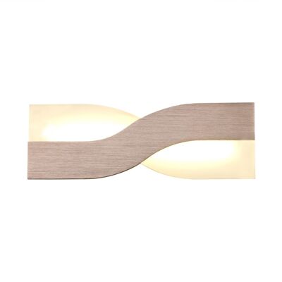 Ava Wall Lamp, 1 x 8W LED, 3000K, 640lm, Brushed Brown/Frosted White, 3yrs Warranty / VL08274