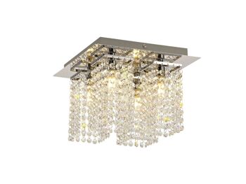 Plafonnier Andrea, 4 x G9, IP44, chrome poli/cristal / VL08288 1