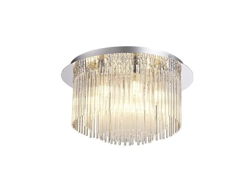 Florence Ceiling Light, 6 x G9, IP44, Polished Chrome/Clear Glass / VL08293