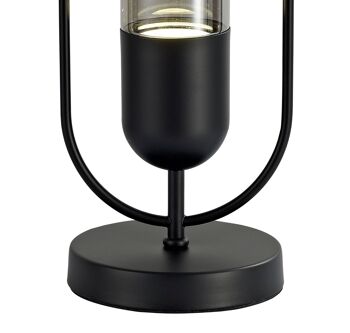 Lampe de table Nicole, 1 x 7W LED, 4000K, 790lm, Noir/Fumé / VL08301 2
