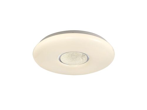 Riley Ceiling, 1 x 24W LED, CCT Switchable 3000/4000/6000K, 2032lm, Opal White / VL08325