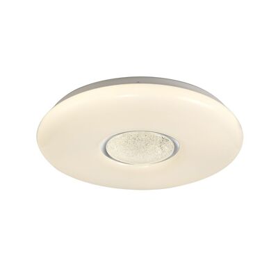Riley Ceiling, 1 x 24W LED, CCT Switchable 3000/4000/6000K, 2032lm, Opal White / VL08325