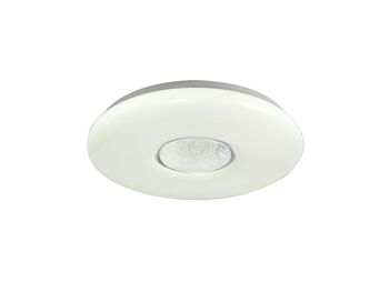 Plafonnier Riley, 1 x 24W LED, CCT Commutable 3000/4000/6000K, 2032lm, Blanc Opale / VL08325 3