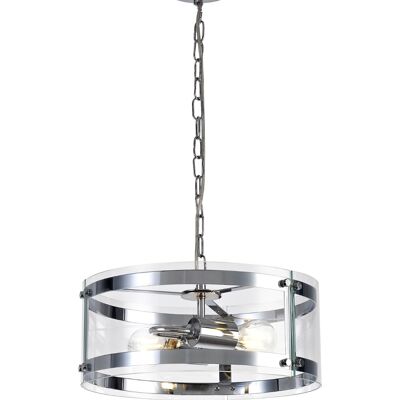 Lily Pendant, 2 Light E27, Polished Chrome / VL08333