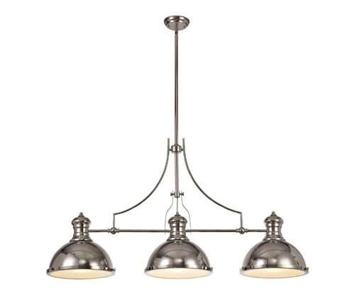 Francis Linear Pendant, 3 x E27, Antique Brass/Frosted Glass / VL08339