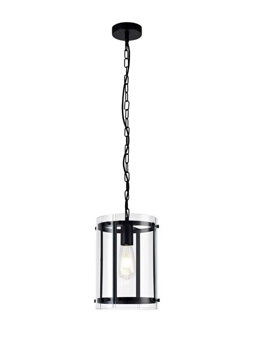 Lily Pendant, 1 Light E27, Matt Black / VL08341