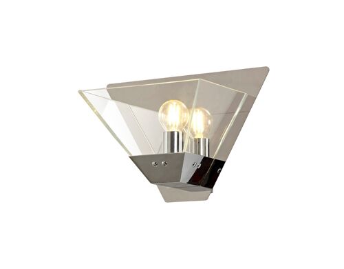 Aubree Wall Lamp, 1 Light E14, Polished Chrome / VL08344
