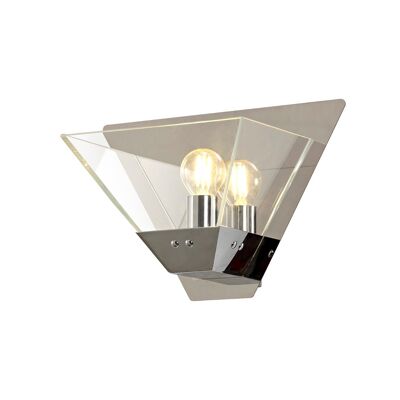 Aubree Wall Lamp, 1 Light E14, Polished Chrome / VL08344