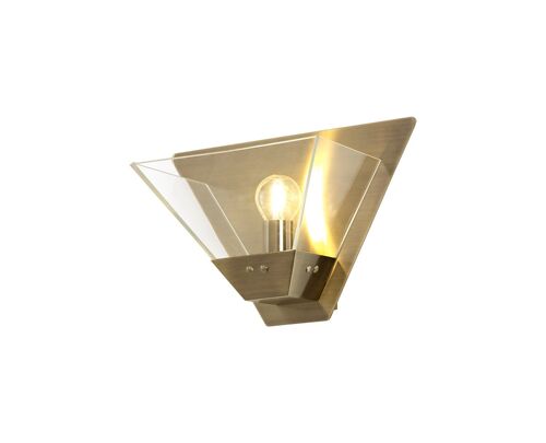 Aubree Wall Lamp, 1 Light E14, Antique Brass / VL08347