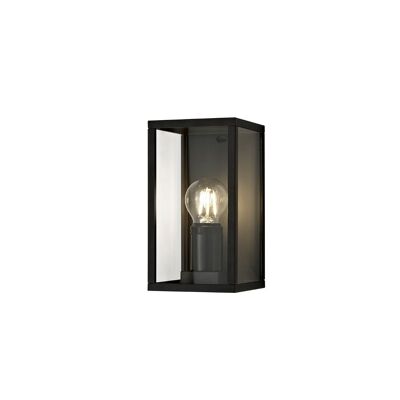 Lampada da parete a filo Lowri, 1 x E27, IP54, nero grafite / VL08349