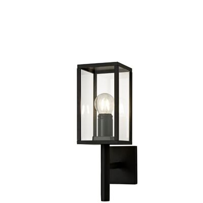 Lowri Upward Wall Lamp, 1 x E27, IP54, Graphite Black / VL08350