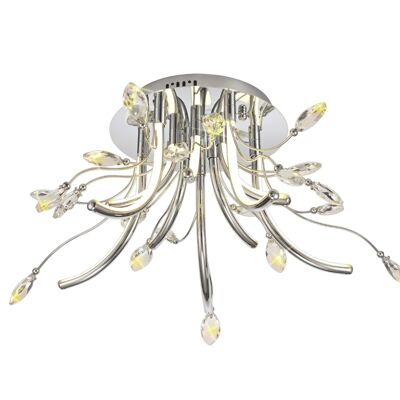 Adeline Petit Plafonnier, 6 x 2W LED, 3000K, 580lm, Chrome Poli / VL08401