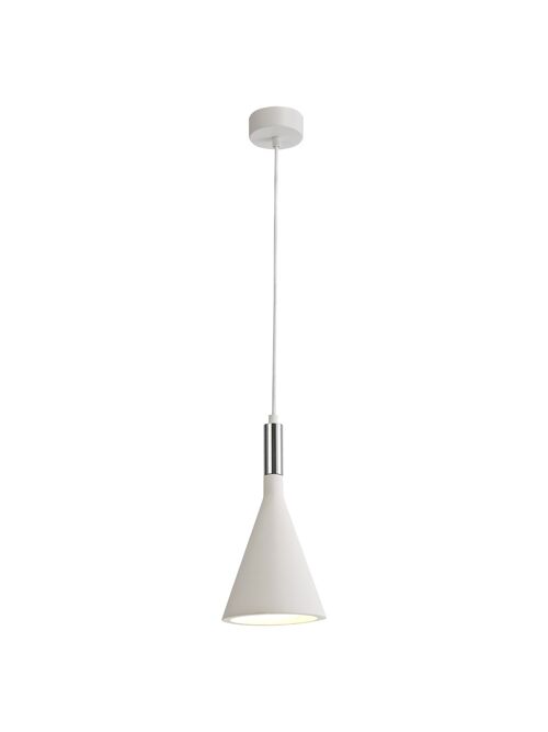 Alisha Pendant, 1 x E27, White Paintable Gypsum / VL08410