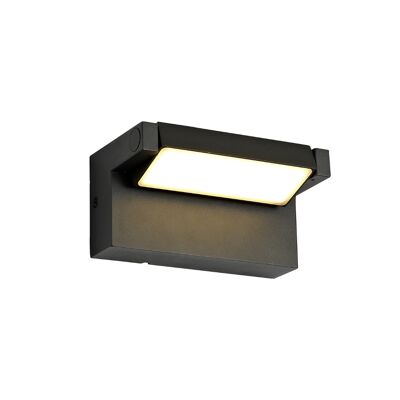 Ottilie Wall Lamp Adjustable, 1 x 10W LED, 3000K, 720lm, IP54, Graphite Black / VL08418