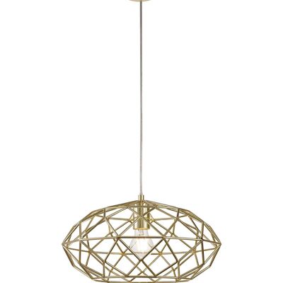 Pendente a sfera ellittica Brooklyn, 1 x E27, ottone lucido / VL08428