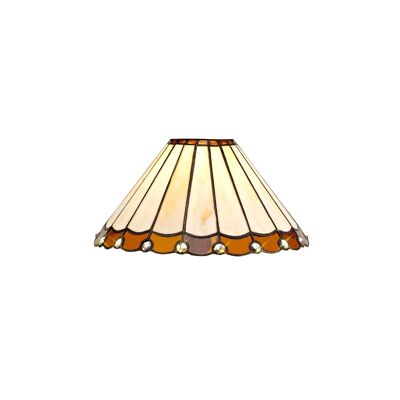 Neus Tiffany 30cm Non-Electric Shade, Amber/Cream/Crystal / VL08477