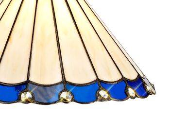 Neus Tiffany abat-jour non électrique 30 cm, bleu/crème/cristal / VL08483 2