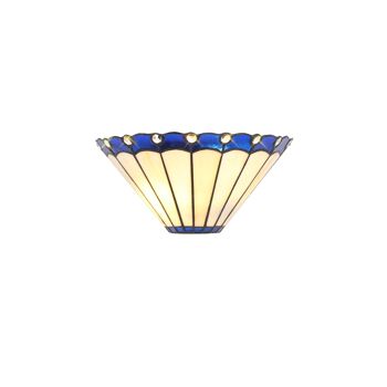 Applique Neus Tiffany, 2 x E14, Bleu/Crème/Cristal / VL08485 1
