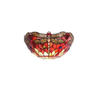 Lampada da parete Evva Tiffany, 2 x E14, viola/rosa/cristallo / VL08507