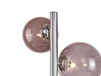 Lampe de table Rosalie, 3 x G9, chrome poli/verre fumé / VL08539 2