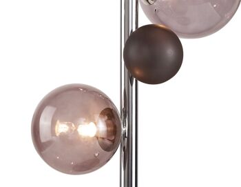 Lampe de table Rosalie, 3 x G9, chrome poli/verre fumé / VL08539 3