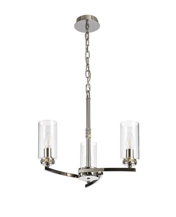 Nina Suspension/Semi Plafonnier, 3 x E14, Nickel Poli / VL08543 1