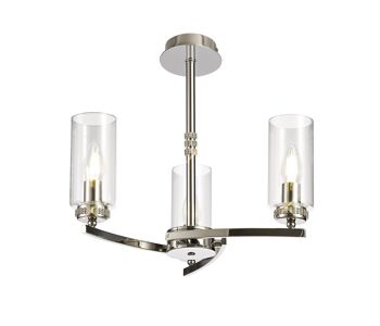 Nina Suspension/Semi Plafonnier, 3 x E14, Nickel Poli / VL08543 3