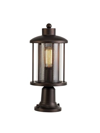 Lampe sur pied Ophelia, 1 x E27, bronze antique/verre clair, IP54 / VL08551 1