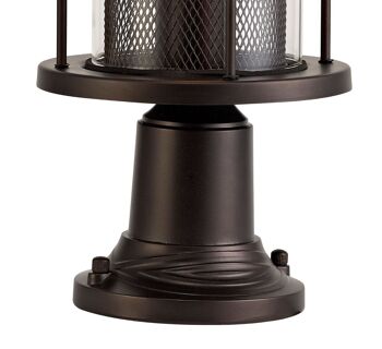 Lampe sur pied Ophelia, 1 x E27, bronze antique/verre clair, IP54 / VL08551 2