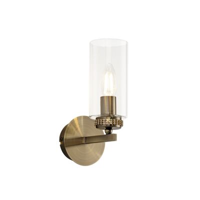 Nina Wall Lamp Switched, 1 x E14, Antique Brass / VL08562