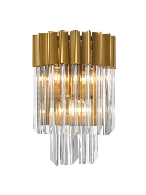 Rachel Wall 3 Light E14, Brass/Clear Glass / VL08587