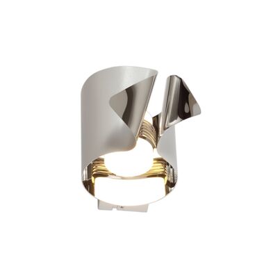 Euginie Wall Lamp, 1 x 7W LED, 3000K, 490lm, Sand White/Polished Chrome, 3yrs Warranty / VL08600